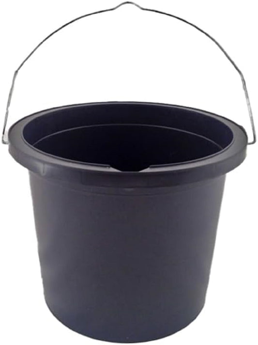 Plastic Paint Kettle 1L and 2.5L with Metal Handle, Durable Plastic Black and White