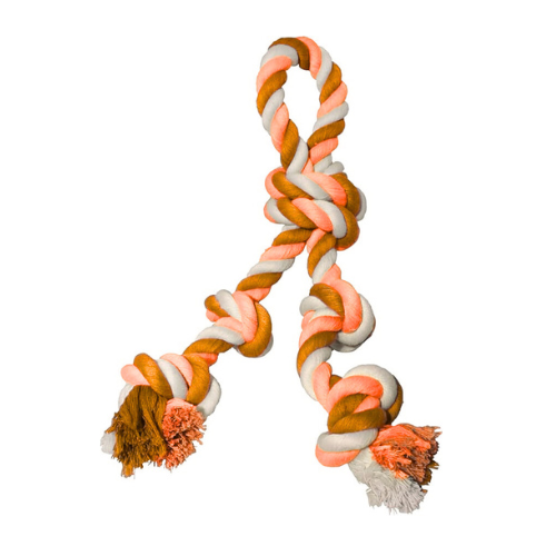 Durable Cotton Rope Knot Dog Toys with Multiple Knots – Chew-Resistant, Safe & Interactive Tug Toys – Great for Tug-of-War, Fetch & Chewing – Ideal for Aggressive Chewers, Active Dogs & Teething Relief