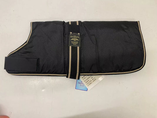 ANIMATE WATERPROOF /PADDED DOG COAT - 18” - BLACK
