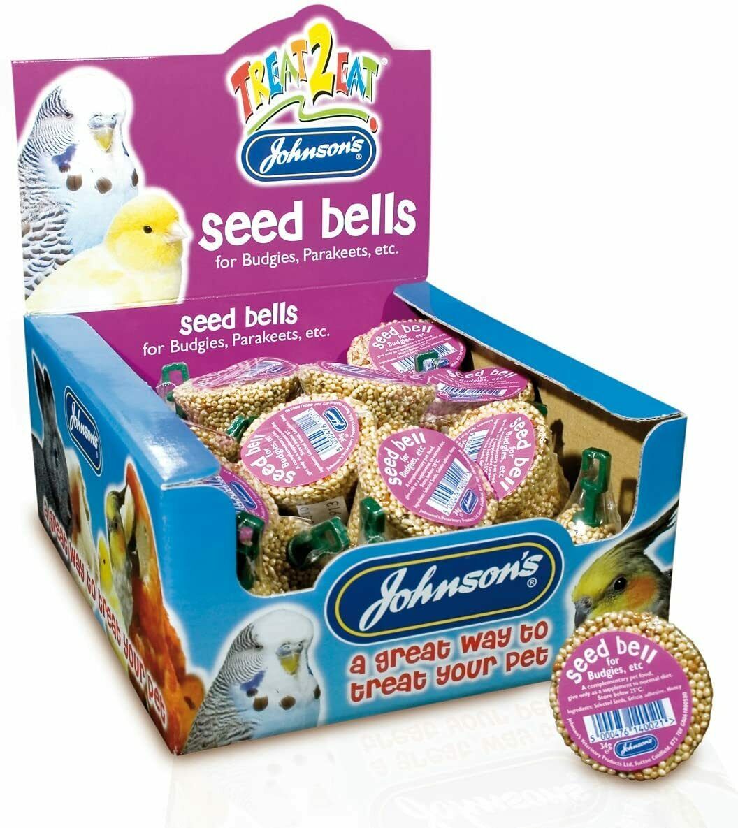 Jvp Treat2eat Budgie Seed Bell 34g (Pack of 27)