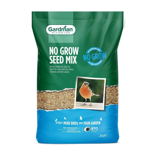 Gardman No Grow Seed Mix for Wild Birds 20kg