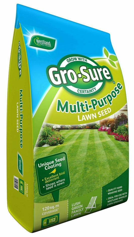 Westland Gro-Sure Multi Purpose Lawn Seed - 120m2