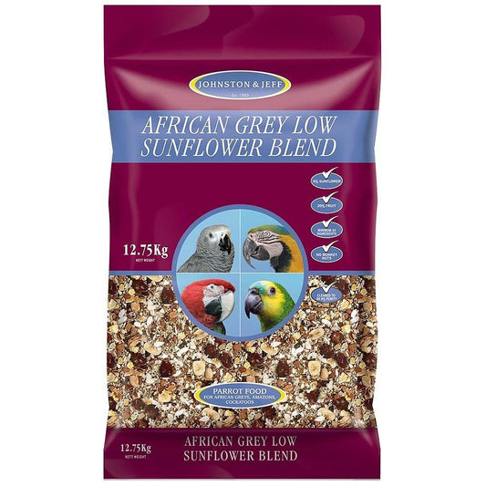 Johnston & Jeff African Grey Low Sunflower Blend 12.75kg